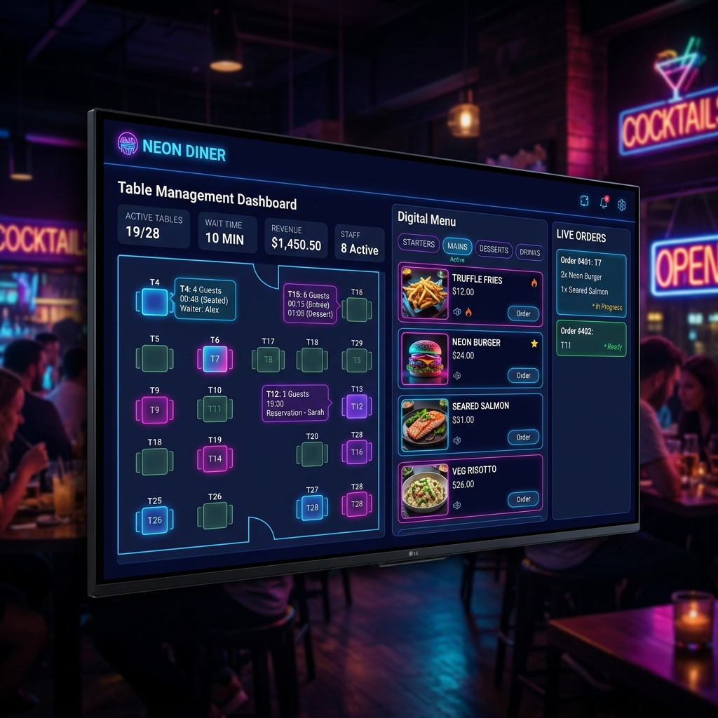 Epic Restaurant Menu Dashboard