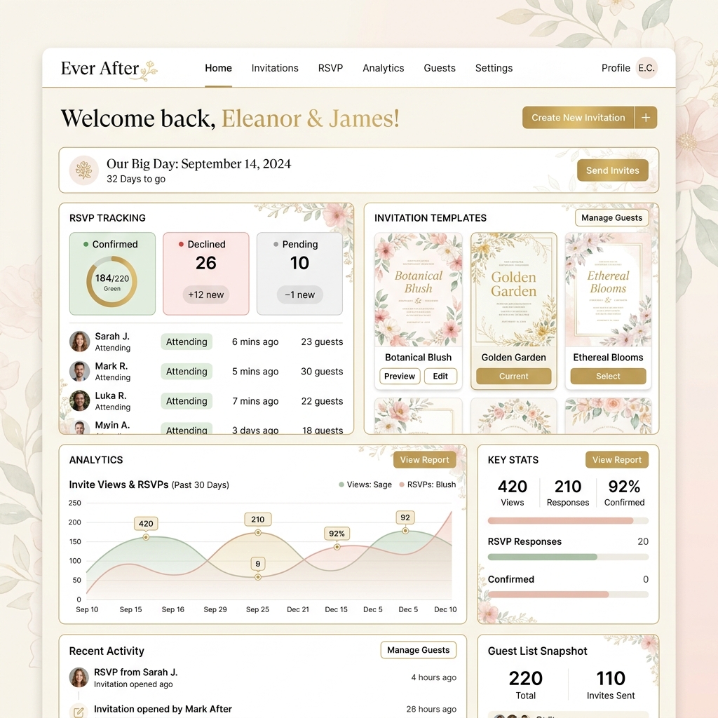 WedInvite SaaS preview